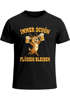 Herren T-Shirt für das Oktoberfest – Immer schön flüssig bleiben Hirsch Hai Bier Maß Trachtenshirt Statement Spruch Saufen lustig Moonworks®preview