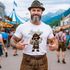 Herren T-Shirt für das Oktoberfest Lausbua Fun-Shirt Trachtenshirt Bierfest Outfit Statement Spruch Saufen lustig Moonworks®preview