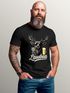 Herren T-Shirt für das Oktoberfest Lausbua Hirsch mit Bier Graphic Fun-Shirt Trachtenshirt Bierfest Outfit Statement Spruch Saufen lustig Moonworks®preview