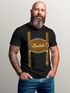 Herren T-Shirt für das Oktoberfest Lausbub Lederhose Fun-Shirt Trachtenshirt Bierfest Outfit Statement Spruch Saufen lustig Moonworks®preview
