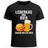 Herren T-Shirt für das Oktoberfest – Leberkas und Bier darum bin ich hier – Fun-Shirt Trachtenshirt Bierfest Outfit Statement Spruch Saufen lustig Moonworks®preview