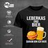 Herren T-Shirt für das Oktoberfest – Leberkas und Bier darum bin ich hier – Fun-Shirt Trachtenshirt Bierfest Outfit Statement Spruch Saufen lustig Moonworks®preview