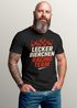 Herren T-Shirt für das Oktoberfest Lecker Bierchen Racing Team Fun-Shirt Trachtenshirt Bierfest Outfit Statement Spruch Saufen lustig Moonworks®preview