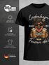 Herren T-Shirt für das Oktoberfest Lederhosn brauch i ned bin zum Feiern Saufen da Bayer Maßkrüge Fun-Shirt Trachtenshirt Bierfest Outfit Statement Spruch Saufen lustig Moonworks®preview
