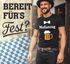 Herren T-Shirt für das Oktoberfest Maßanzug mit Bierkrug & Fliege Fun-Shirt Trachtenshirt Bierfest Outfit Statement Spruch Saufen lustig Moonworks®preview
