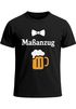 Herren T-Shirt für das Oktoberfest Maßanzug mit Bierkrug & Fliege Fun-Shirt Trachtenshirt Bierfest Outfit Statement Spruch Saufen lustig Moonworks®preview