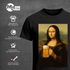 Herren T-Shirt für das Oktoberfest Mona Lisa mit Bierkrug Fun-Shirt Trachtenshirt Bierfest Outfit Statement Spruch Saufen lustig Moonworks®preview