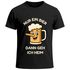 Herren T-Shirt für das Oktoberfest Nur ein Bier dann geh ich heim Pinocchio Bier Fun-Shirt Trachtenshirt Bierfest Outfit Statement Spruch Saufen lustig Moonworks®preview