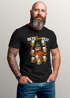 Herren T-Shirt für das Oktoberfest Okto-Beer-Fest Oktopus Bier Maßkrüge Fun-Shirt Trachtenshirt Bierfest Outfit Statement Spruch Saufen lustig Moonworks®preview