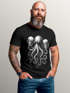 Herren T-Shirt für das Oktoberfest Oktopus mit Bierkrügen Fun-Shirt Trachtenshirt Bierfest Outfit Saufen lustig Moonworks®preview