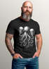 Herren T-Shirt für das Oktoberfest Oktopus mit Bierkrügen Fun-Shirt Trachtenshirt Bierfest Outfit Saufen lustig Moonworks®preview