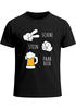 Herren T-Shirt für das Oktoberfest Schere Stein Paar Bier Fun-Shirt Trachtenshirt Bierfest Outfit Statement Spruch Saufen lustig Moonworks®preview