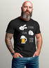 Herren T-Shirt für das Oktoberfest Schere Stein Paar Bier Fun-Shirt Trachtenshirt Bierfest Outfit Statement Spruch Saufen lustig Moonworks®preview