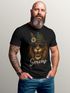 Herren T-Shirt für das Oktoberfest Servus Party Löwe Trachtenshirt Bierfest Outfit mit Statement Spruch Saufen lustig Moonworks®preview