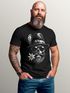 Herren T-Shirt für das Oktoberfest Skull mit Trachtenhut & Edelweiß Fun-Shirt Trachtenshirt Bierfest Saufen Outfit Moonworks®preview