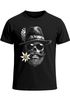 Herren T-Shirt für das Oktoberfest Skull mit Trachtenhut & Edelweiß Fun-Shirt Trachtenshirt Bierfest Saufen Outfit Moonworks®preview