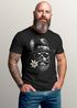 Herren T-Shirt für das Oktoberfest Skull mit Trachtenhut & Edelweiß Fun-Shirt Trachtenshirt Bierfest Saufen Outfit Moonworks®preview