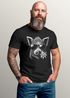 Herren T-Shirt für das Oktoberfest Wuidsau Edelweiß Sonnenbrille Fun-Shirt Trachtenshirt Bierfest Outfit Statement Spruch Saufen lustig Moonworks®preview