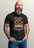 Herren T-Shirt für das Oktoberfest Zack Aufgebrezelt Brezel & Edelweiß Fun-Shirt Trachtenshirt Bierfest Outfit Statement Spruch Saufen lustig Moonworks®preview