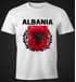 Herren T-Shirt - Fußball EM 2016 Albania Albanien Flagge Vintage - Comfort Fit MoonWorks®preview