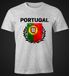 Herren T-Shirt - Fußball EM 2016 Portugal Flagge Vintage - Comfort Fit MoonWorks®preview