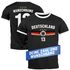 Herren T-Shirt Fußball Trikot EM WM Frontprint und Backprint personalisiert mit Name Deutschlandshirt Moonworks®preview