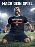 Herren T-Shirt Fußball Trikot EM WM Frontprint und Backprint personalisiert mit Name Deutschlandshirt Moonworks®preview