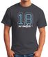 Herren T-Shirt Geburtstag endlich 18 College Look Fun-Shirt Geschenk Moonworks®preview