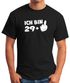 Herren T-Shirt Geburtstag Ich bin 29 39 49 +1 Mittelfinger Geschenk für Männer lustiger Spruch MoonWorks®preview