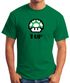 Herren T-Shirt Geburtstag Retro Pixel-Pilz 1-Up-Pilz Level-Up Gaming Konsole 90er Fun-Shirt Moonworks®preview