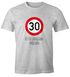 Herren T-Shirt Geburtstag {style_variation} Straßenschild Tempolimit Bitte langsam sprechen Lustig Spruch Fun-Shirt Moonworks®preview