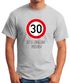 Herren T-Shirt Geburtstag {style_variation} Straßenschild Tempolimit Bitte langsam sprechen Lustig Spruch Fun-Shirt Moonworks®preview