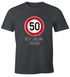 Herren T-Shirt Geburtstag {style_variation} Straßenschild Tempolimit Bitte langsam sprechen Lustig Spruch Fun-Shirt Moonworks®preview