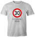 Herren T-Shirt Geburtstag {style_variation_string} Straßenschild Tempolimit Bitte langsam sprechen Lustig Spruch Fun-Shirt Moonworks®preview