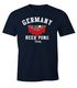 Herren T-Shirt Germany Beer Pong Team Bier Fun-Shirt Moonworks®preview