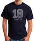 Herren T-Shirt Geschenk Geburtstag 18... na endlich College Sketch Fun-Shirt Moonworks®preview