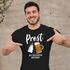 Herren T-Shirt Geschenk Prost zum ersten Vatertag Papa Spruch lustig Bierflasche Milchflasche Moonworks®preview