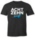 Herren T-Shirt Geschenk zum 18. Geburtstag für Männer Jungs Aufdruck achtzehn läuft MoonWorks®preview