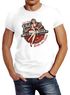 Herren T-Shirt Girls on Cars Retro Vintage Print Pin up Girl Logo Aufdruck Slim Fit Neverless®preview