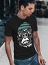 Herren T-Shirt Gorilla Affe Monkey Captain Sailor Seemann Fashion Streetstyle Neverless® preview