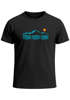 Herren T-Shirt Grafik Landscape Illustration Berge Nature Streetwear Printshirt Fashion Streetstyle Männer Neverless®preview