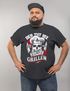 Herren T-Shirt Grill Motiv Der tut nix der will nur grillen Totenkopf Skull Fun Spruch lustig Moonworks®preview