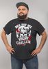 Herren T-Shirt Grill Motiv Der tut nix der will nur grillen Totenkopf Skull Fun Spruch lustig Moonworks®preview