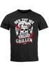 Herren T-Shirt Grill Motiv Der tut nix der will nur grillen Totenkopf Skull Fun Spruch lustig Moonworks®preview