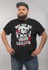 Herren T-Shirt Grill Motiv Der tut nix der will nur grillen Totenkopf Skull Fun Spruch lustig Moonworks®preview