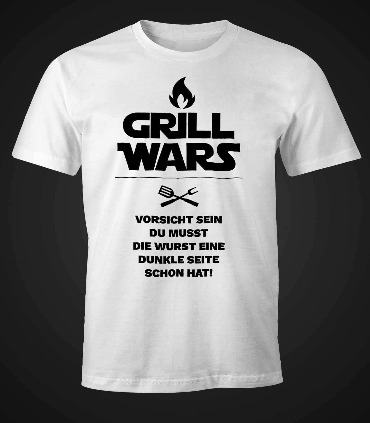 Herren TShirt Grill Wars mit Spruch FunShirt Moonworks® Akowi
