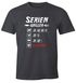 Herren T-Shirt Grillen Aufdruck Seriengriller Strichliste Fleisch Kein Gemüse Fun-Shirt Grillgeschenk lustig Moonworks®preview