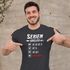 Herren T-Shirt Grillen Aufdruck Seriengriller Strichliste Fleisch Kein Gemüse Fun-Shirt Grillgeschenk lustig Moonworks®preview