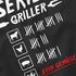 Herren T-Shirt Grillen Aufdruck Seriengriller Strichliste Fleisch Kein Gemüse Fun-Shirt Grillgeschenk lustig Moonworks®preview