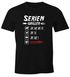 Herren T-Shirt Grillen Aufdruck Seriengriller Strichliste Fleisch Kein Gemüse Fun-Shirt Grillgeschenk lustig Moonworks®preview